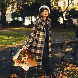 Brixton - Cicely Coat - Seal Brown in XL